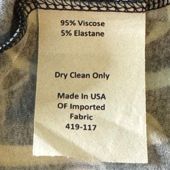 Sara Campbell Made in the USA Size Small Black Chain Print Swing Dress - Picture 8 of 8